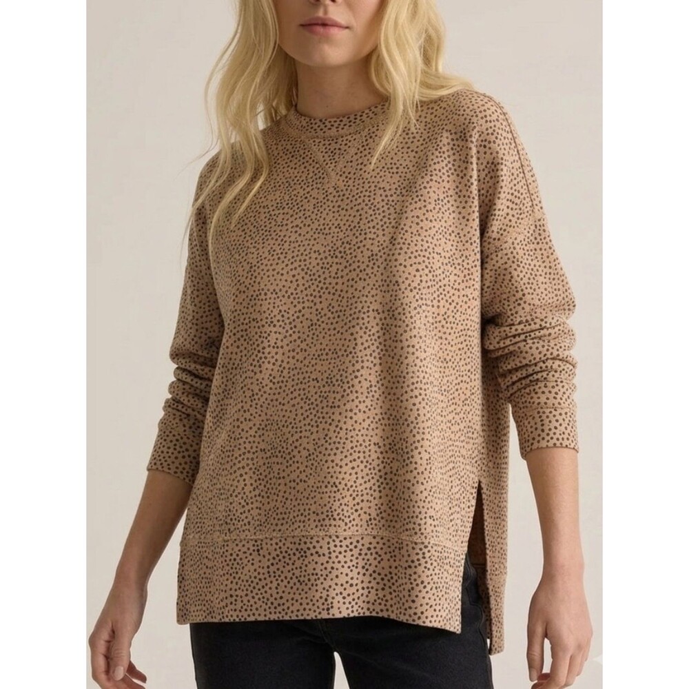 Abercrombie & Fitch Soft A&F Oversized Leopard Dot Tunic Sweatshirt Size XS